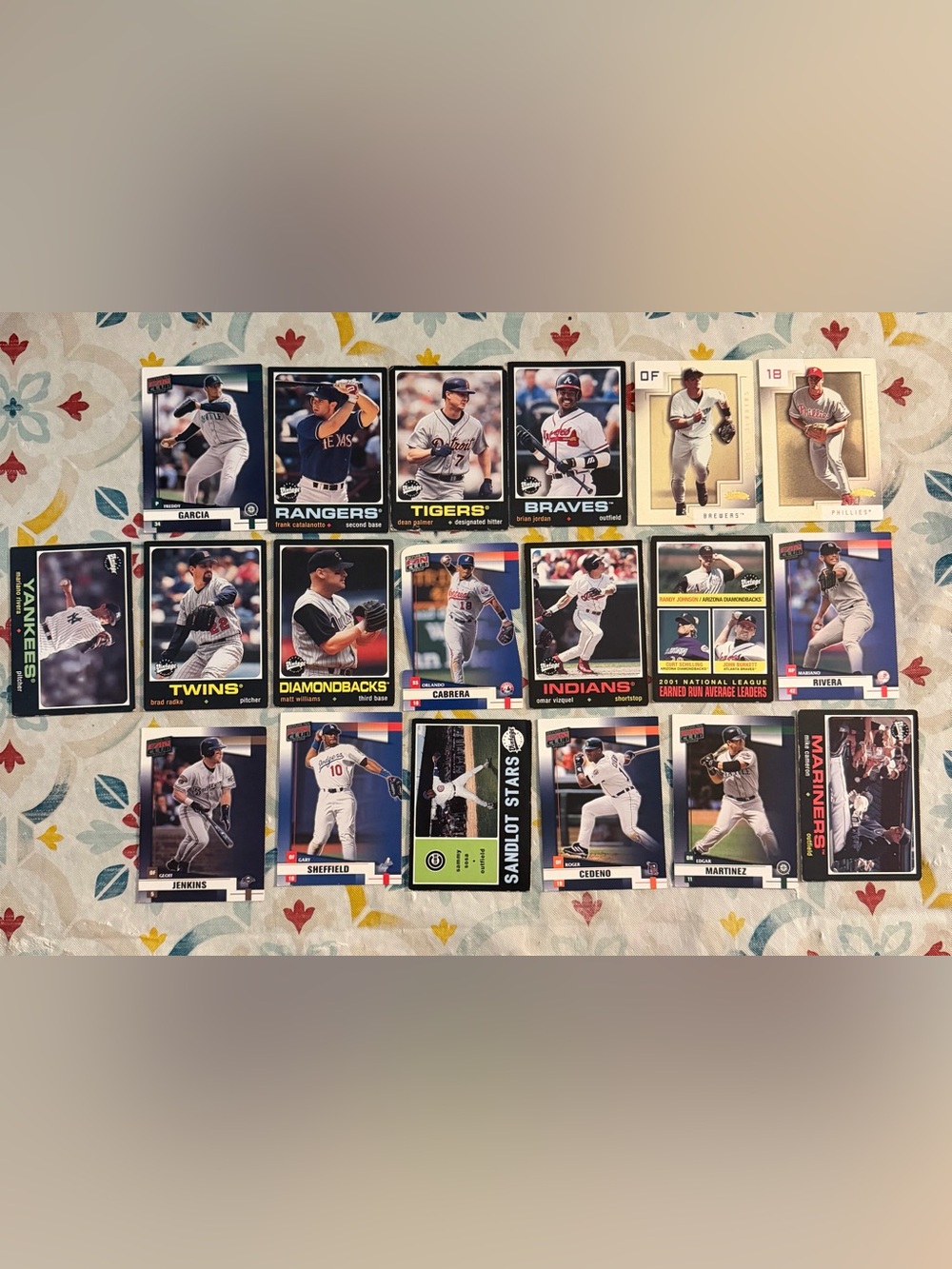 Vintage Baseball Trading Card Lot - Multi Color